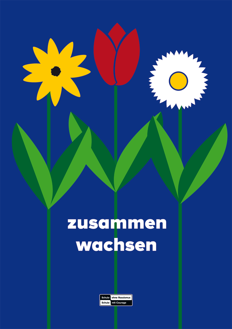 Plakat: zusammen wachsen (gerollt)