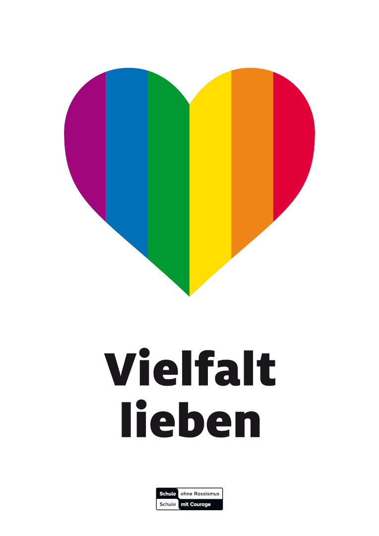 Plakat: Vielfalt lieben (gerollt)
