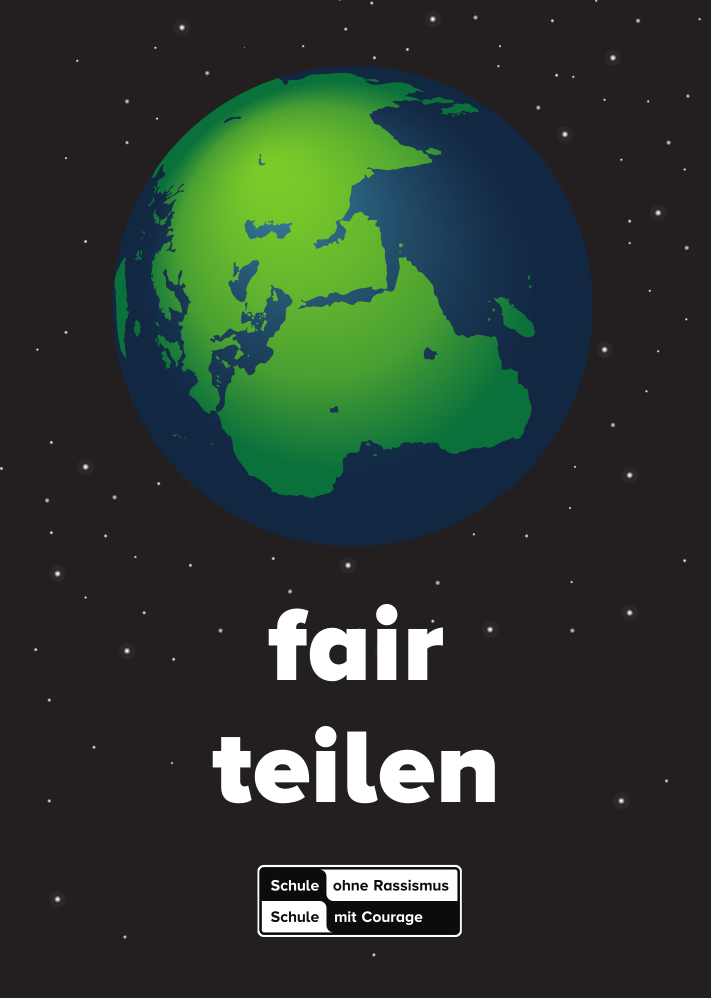 Postkarte: fair teilen