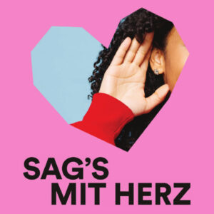 Aufkleber: Sag's mit Herz