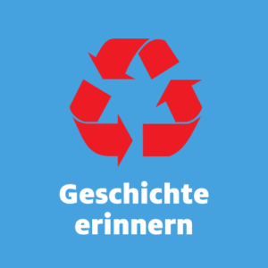 Aufkleber "Geschichte erinnern"