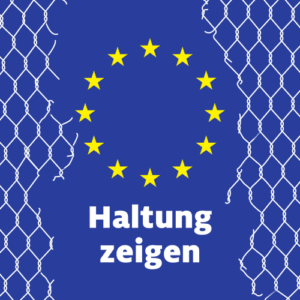 Aufkleber "Haltung zeigen"