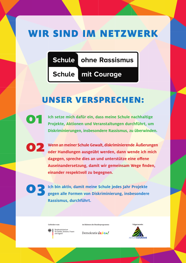 Plakat: Selbstverpflichtung